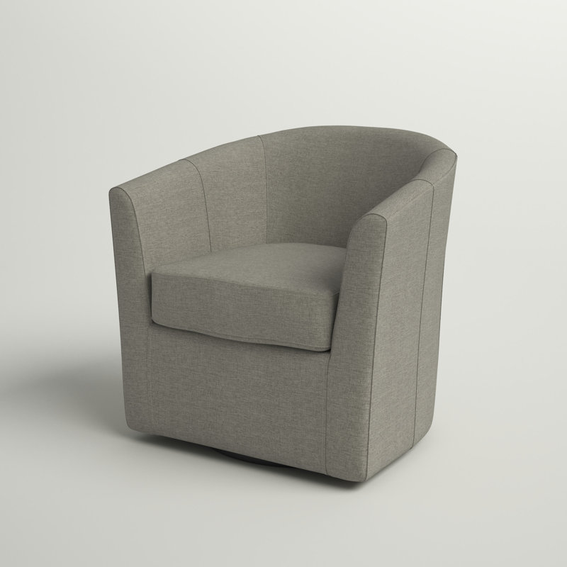 Andover Mills™ Hansell Upholstered Swivel Barrel Chair & Reviews